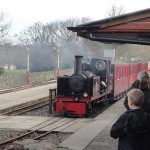 Front of steam train