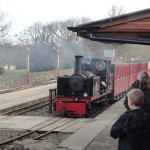 Front of steam train